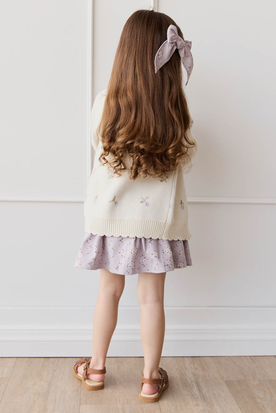 Organic Cotton Ruby Skirt - Lulu Bloom Iris Childrens Skirt from Jamie Kay Australia