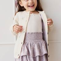 Organic Cotton Ruby Skirt - Lulu Bloom Iris Childrens Skirt from Jamie Kay Australia