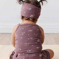 Organic Cotton Modal Headband - Petite Fleur Childrens Headband from Jamie Kay Australia