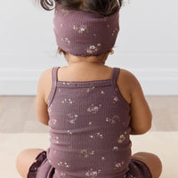 Organic Cotton Modal Bridget Singlet Bodysuit - Petite Fleur Childrens Bodysuit from Jamie Kay Australia