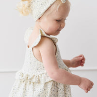 Organic Cotton Kaia Top - Dainty Egret Blues Childrens Top from Jamie Kay Australia