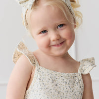 Organic Cotton Headband - Dainty Egret Blues Childrens Headband from Jamie Kay Australia