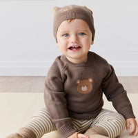 Ethan Jumper - Brownie Bobbie Bear Childrens Jumper from Jamie Kay Australia