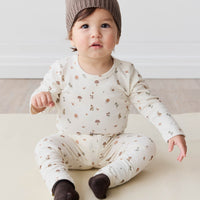 Organic Cotton Everyday Legging - Foraging Friends Childrens Legging from Jamie Kay Australia