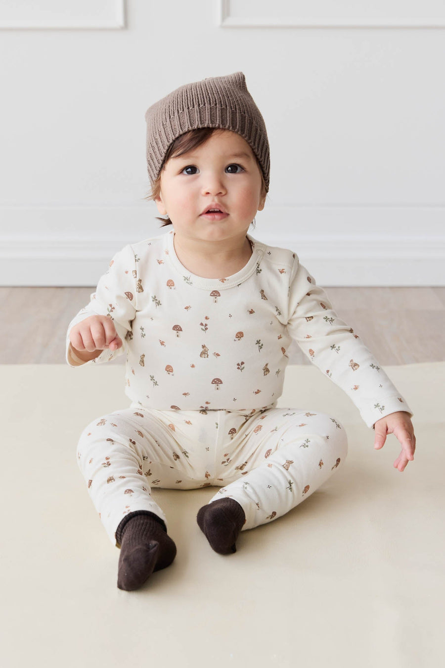 Organic Cotton Everyday Legging - Foraging Friends Childrens Legging from Jamie Kay Australia