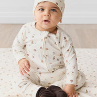 Organic Cotton Reese Zip Onepiece - Foraging Friends Childrens Onepiece from Jamie Kay Australia