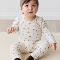 Organic Cotton Everyday Legging - Foraging Friends Childrens Legging from Jamie Kay Australia