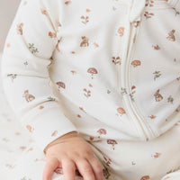 Organic Cotton Reese Zip Onepiece - Foraging Friends Childrens Onepiece from Jamie Kay Australia