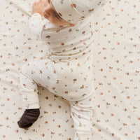 Organic Cotton Reese Zip Onepiece - Foraging Friends Childrens Onepiece from Jamie Kay Australia