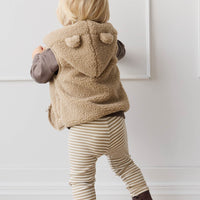 Neve Sherpa Vest - Cashew Childrens Vest from Jamie Kay Australia