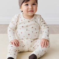 Organic Cotton Everyday Legging - Foraging Friends Childrens Legging from Jamie Kay Australia