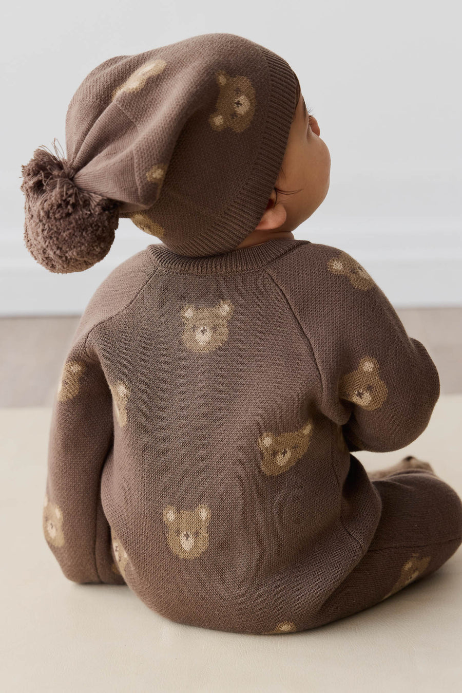 Ethan Hat - Bobbie Bear Brownie Childrens Beanie from Jamie Kay Australia