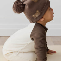 Organic Cotton Tao Sweatshirt Onepiece - Cloud Bobbie Bear Childrens Onepiece from Jamie Kay Australia