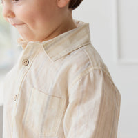 Isaiah Shirt - Coastal Stripe Cloud Childrens Shirt from Jamie Kay Australia