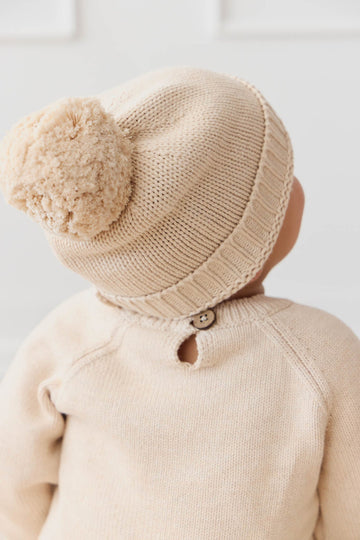 Ethan Hat - Oatmeal Marle Childrens Hat from Jamie Kay Australia