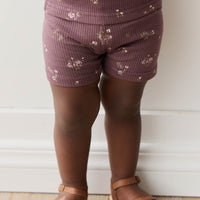 Organic Cotton Modal Everyday Bike Short - Petite Fleur Childrens Short from Jamie Kay Australia