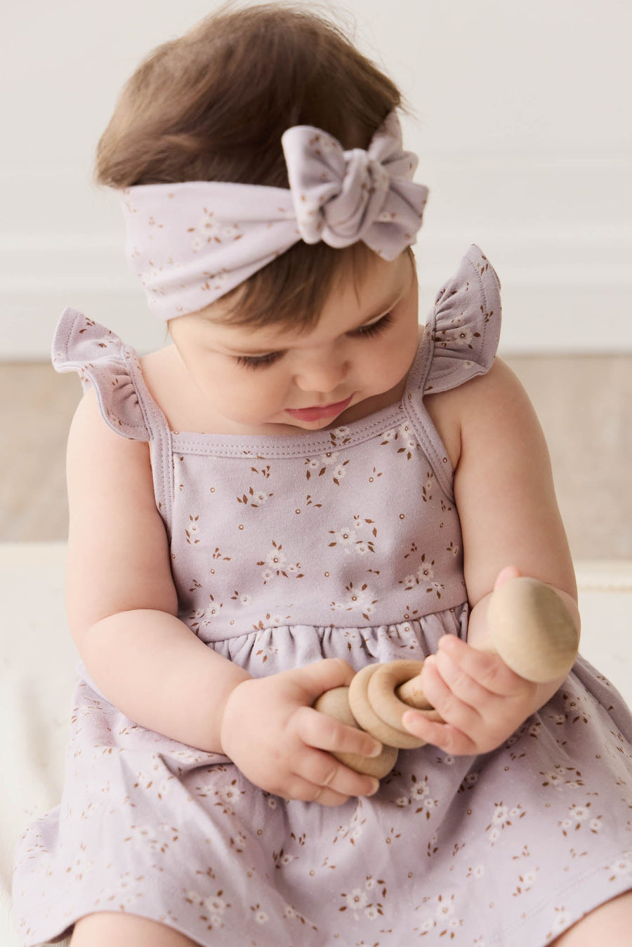 Organic Cotton Headband - Lulu Bloom Iris Childrens Headband from Jamie Kay Australia