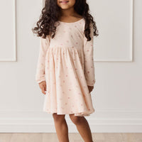 Organic Cotton Tallulah Dress - Meredith Morganite Childrens Dress from Jamie Kay Australia