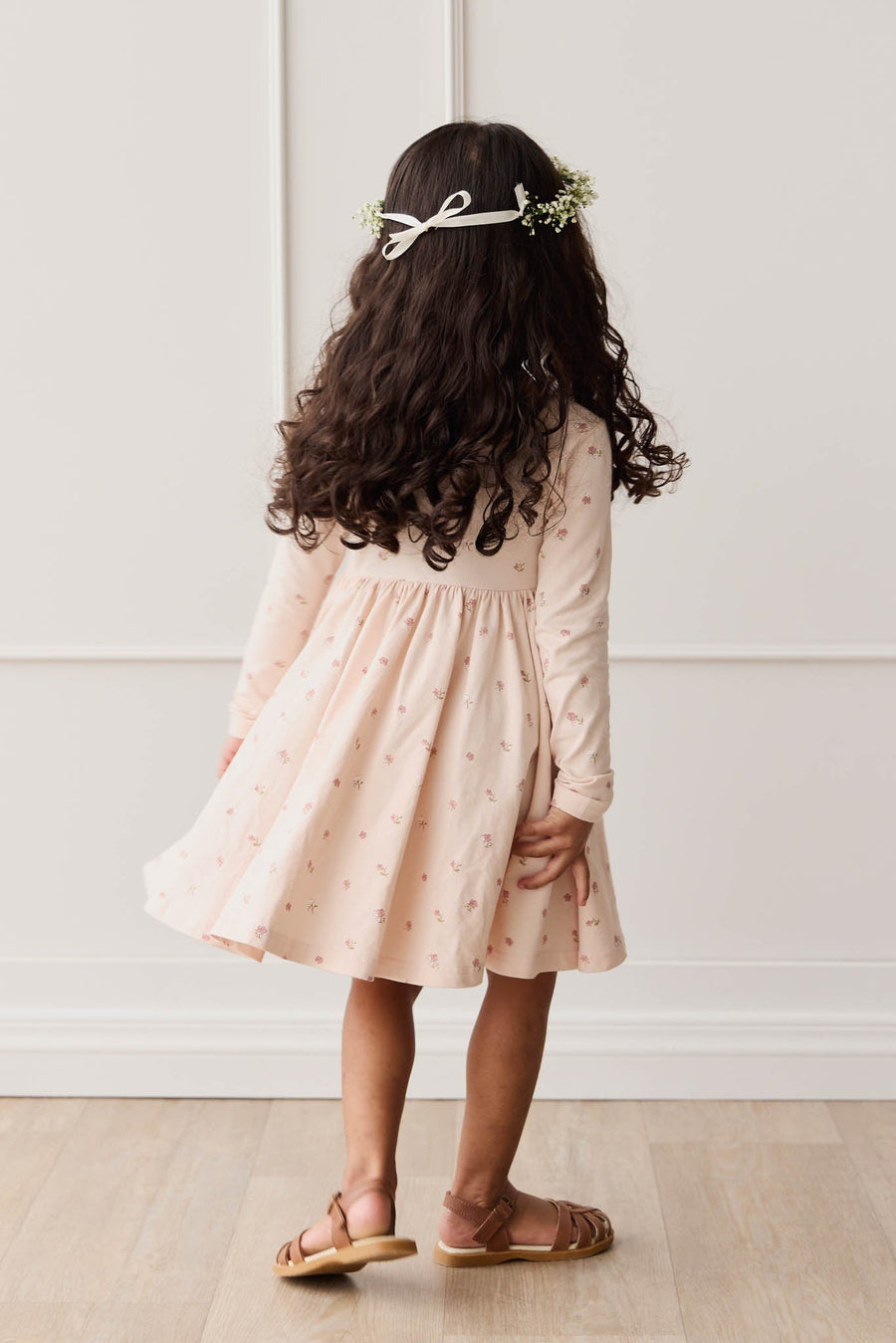 Organic Cotton Tallulah Dress - Meredith Morganite Childrens Dress from Jamie Kay Australia