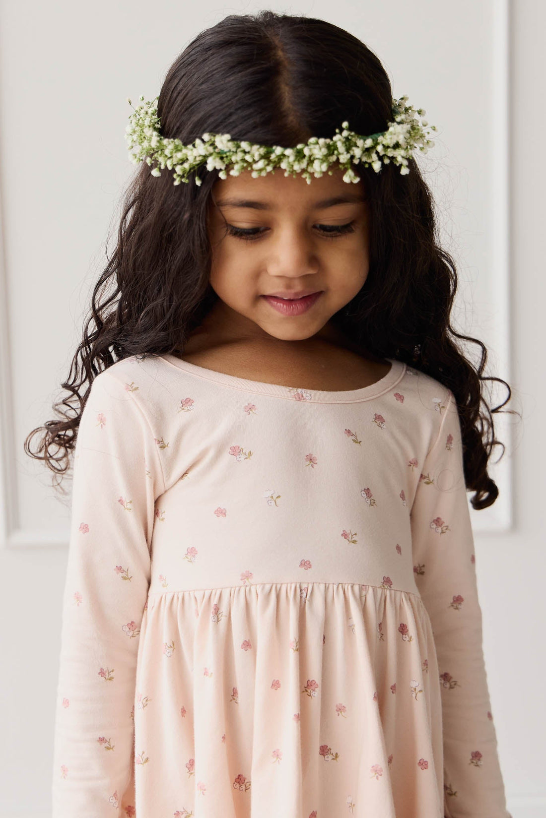 Organic Cotton Tallulah Dress - Meredith Morganite Childrens Dress from Jamie Kay Australia