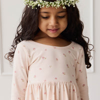 Organic Cotton Tallulah Dress - Meredith Morganite Childrens Dress from Jamie Kay Australia