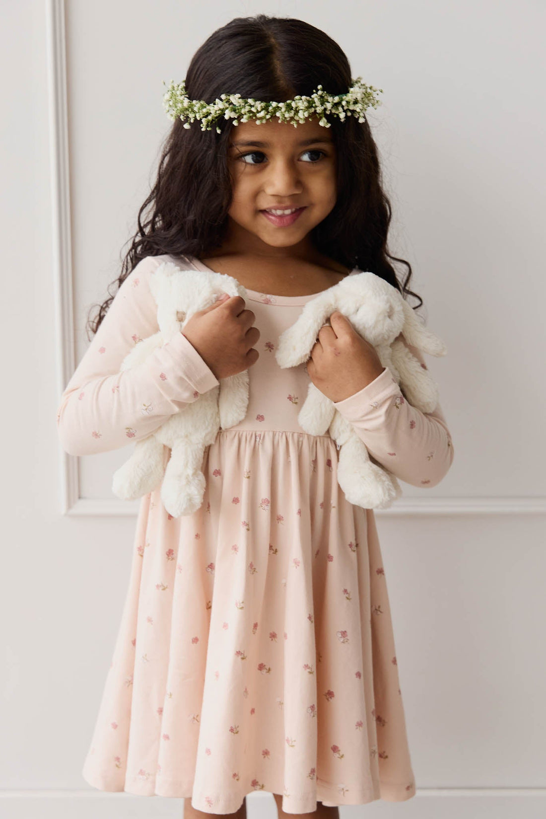 Organic Cotton Tallulah Dress - Meredith Morganite Childrens Dress from Jamie Kay Australia