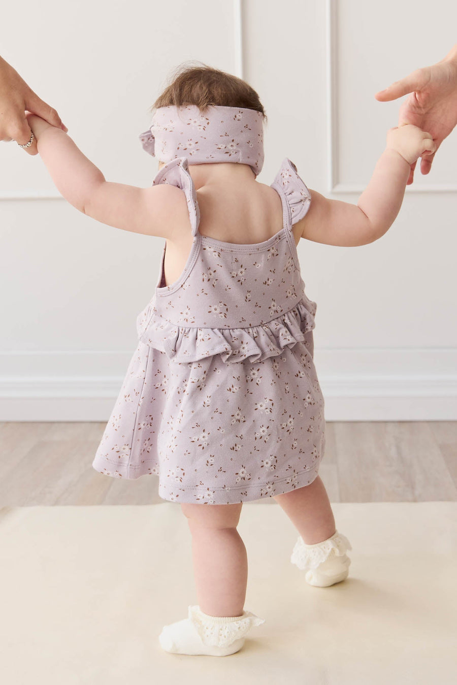 Organic Cotton Kaia Top - Lulu Bloom Iris Childrens Top from Jamie Kay Australia