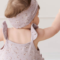 Organic Cotton Headband - Lulu Bloom Iris Childrens Headband from Jamie Kay Australia