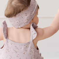 Organic Cotton Kaia Top - Lulu Bloom Iris Childrens Top from Jamie Kay Australia