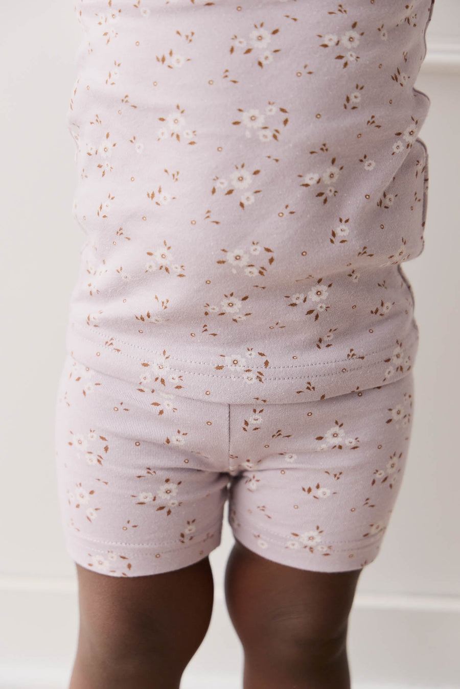 Organic Cotton Everyday Bike Short - Lulu Bloom Iris Childrens Short from Jamie Kay Australia