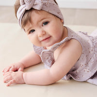 Organic Cotton Headband - Lulu Bloom Iris Childrens Headband from Jamie Kay Australia