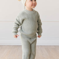 Morgan Jumper - Mist Fleck Childrens Jumper from Jamie Kay Australia