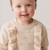 Valentia Jumper - Light Oatmeal Marle Childrens Jumper from Jamie Kay Australia