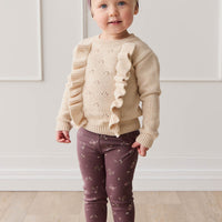 Organic Cotton Modal Everyday Legging - Petite Fleur Childrens Legging from Jamie Kay Australia