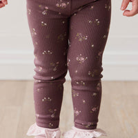 Organic Cotton Modal Everyday Legging - Petite Fleur Childrens Legging from Jamie Kay Australia