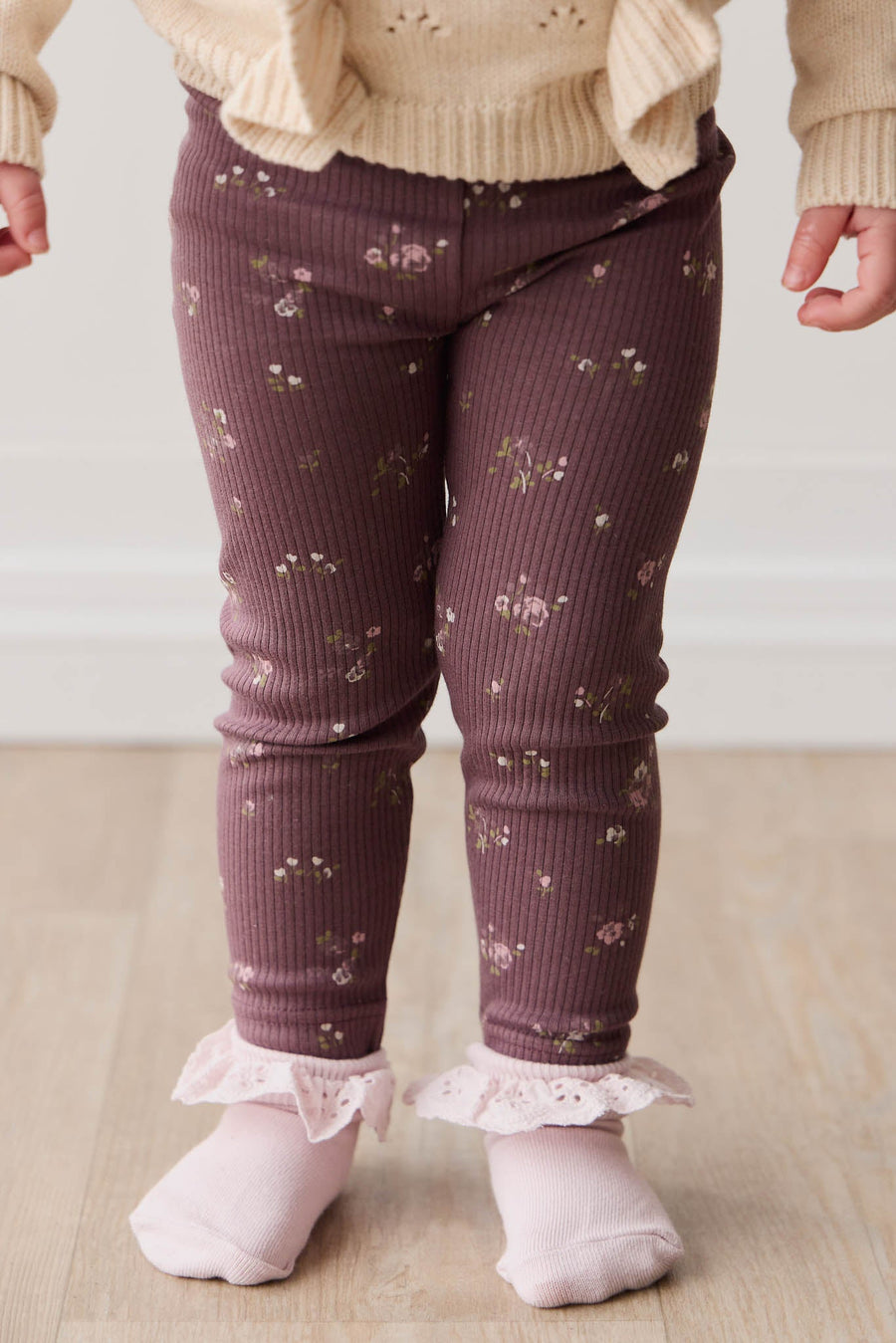 Organic Cotton Modal Everyday Legging - Petite Fleur Childrens Legging from Jamie Kay Australia