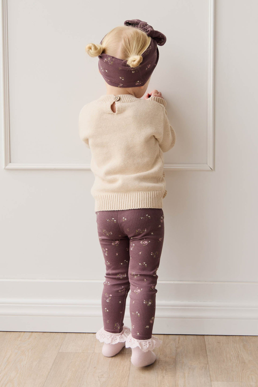 Organic Cotton Modal Everyday Legging - Petite Fleur Childrens Legging from Jamie Kay Australia