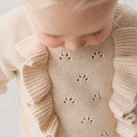 Valentia Jumper - Light Oatmeal Marle Childrens Jumper from Jamie Kay Australia