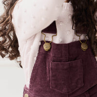 Jordie Cord Overall - Blackberry Childrens Overall from Jamie Kay Australia