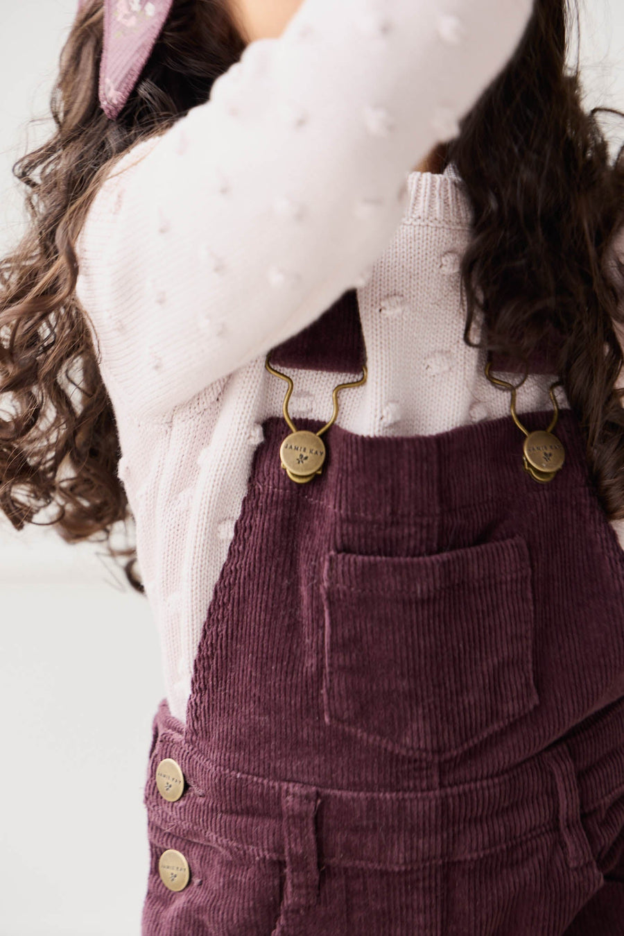 Jordie Cord Overall - Blackberry Childrens Overall from Jamie Kay Australia