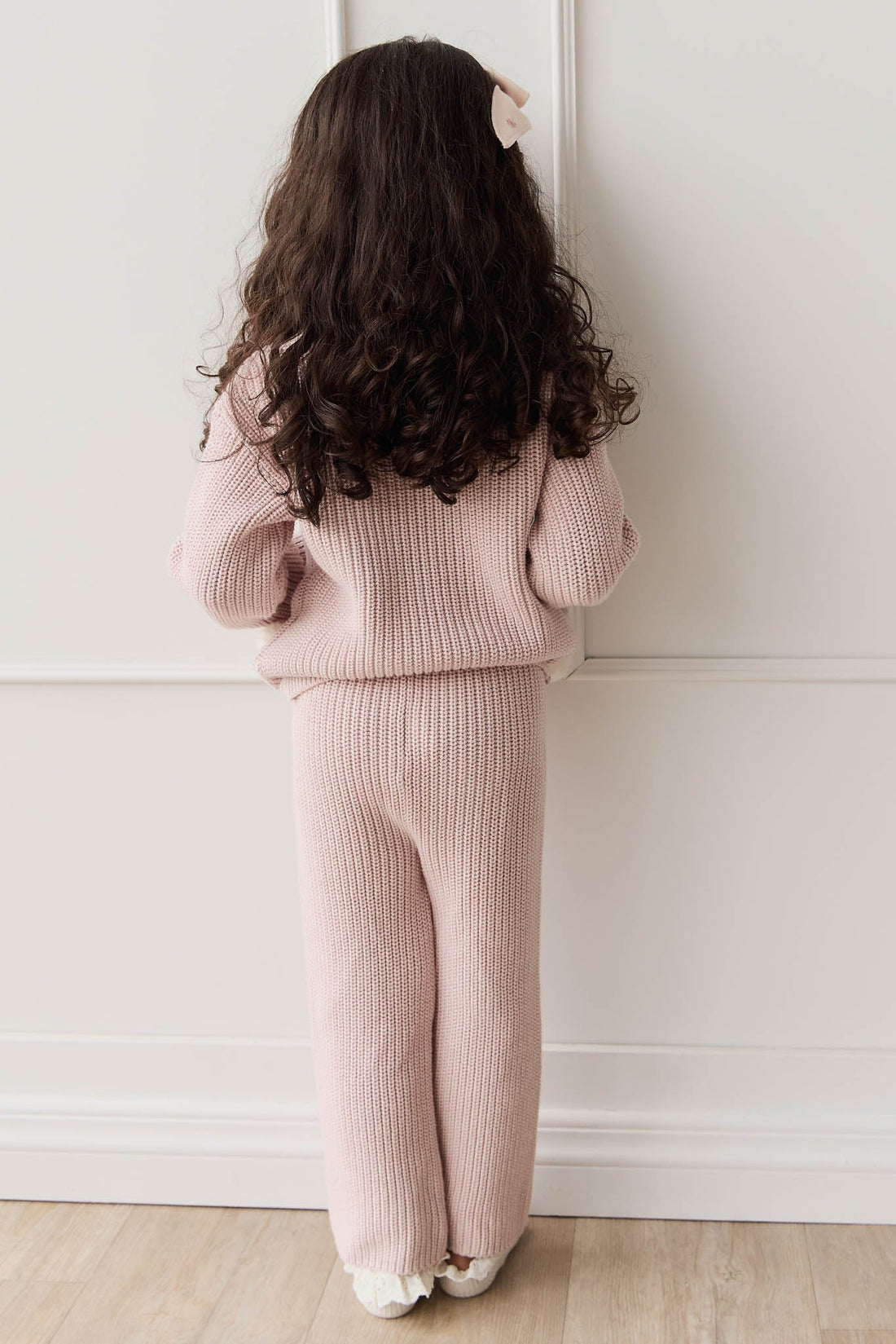 Morgan Knitted Pant - Pastel Marle Childrens Pant from Jamie Kay Australia