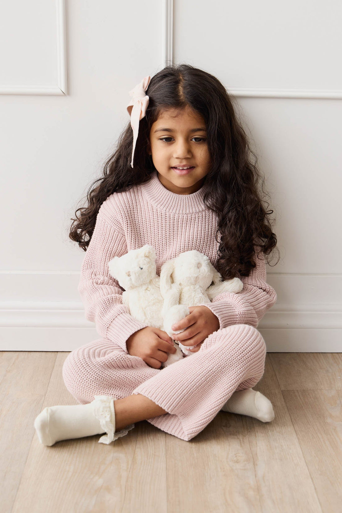 Morgan Knitted Pant - Pastel Marle Childrens Pant from Jamie Kay Australia