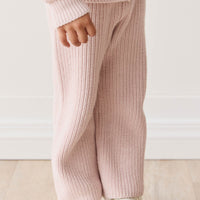 Morgan Knitted Pant - Pastel Marle Childrens Pant from Jamie Kay Australia