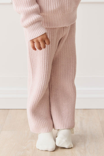 Morgan Knitted Pant - Pastel Marle Childrens Pant from Jamie Kay Australia