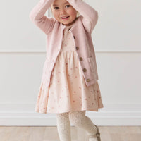 Organic Cotton Tallulah Dress - Meredith Morganite Childrens Dress from Jamie Kay Australia