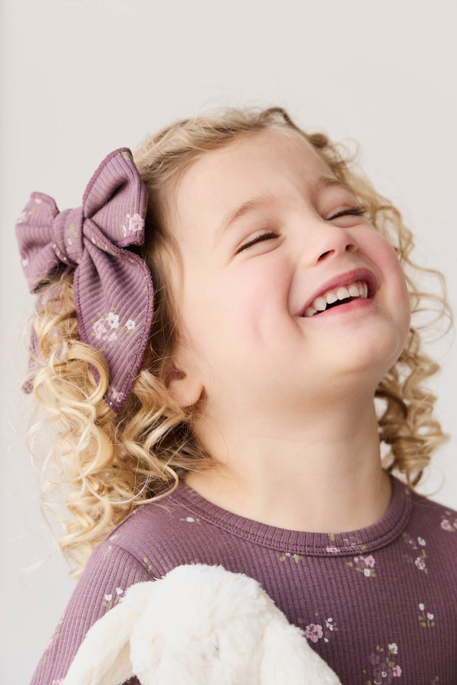 Organic Cotton Modal Bow - Petite Fleur Childrens Bow from Jamie Kay Australia