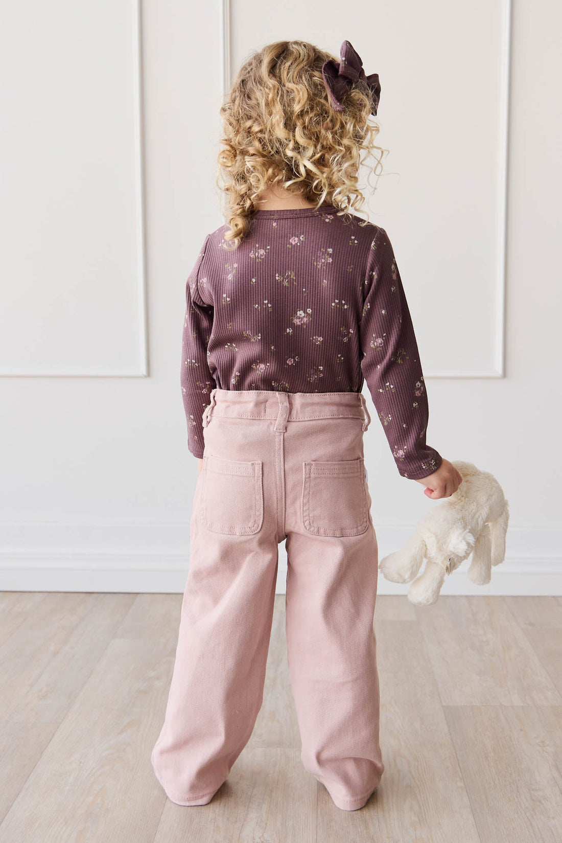 Organic Cotton Modal Long Sleeve Top - Petite Fleur Childrens Top from Jamie Kay Australia