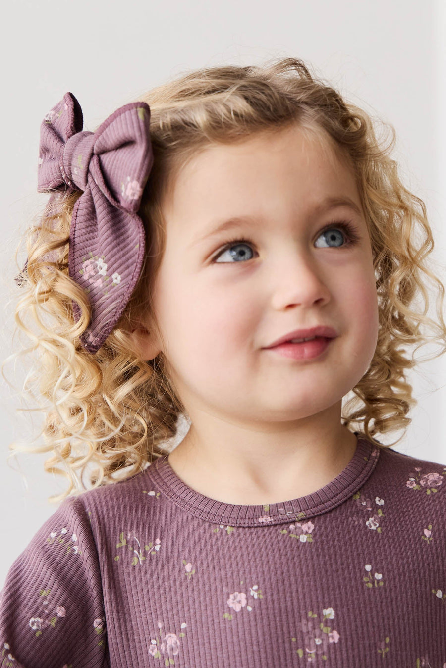 Organic Cotton Modal Bow - Petite Fleur Childrens Bow from Jamie Kay Australia