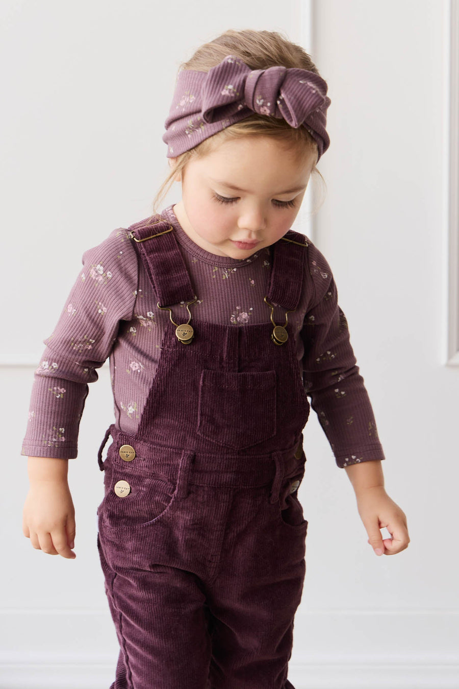 Jordie Cord Overall - Blackberry Childrens Overall from Jamie Kay Australia