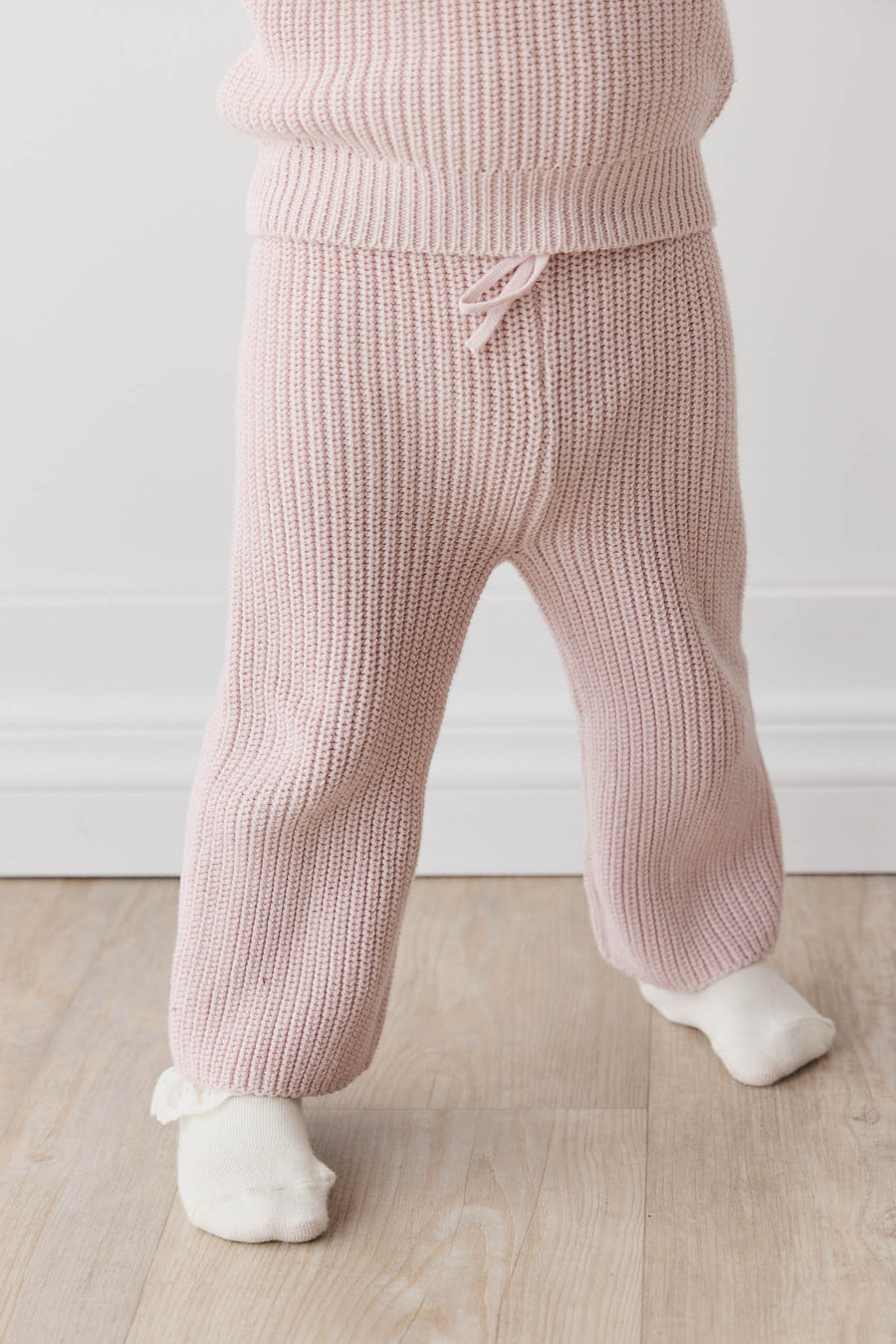 Morgan Knitted Pant - Old Rose Childrens Pant from Jamie Kay Australia